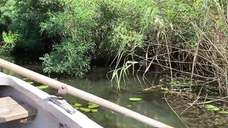 Real Outdoor Sex on the River Bank after Swimming (POV)