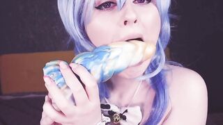 Pornshin Impact: Ganyu Prefers a Big Neighbour's Cock to Video Games - Spooky...