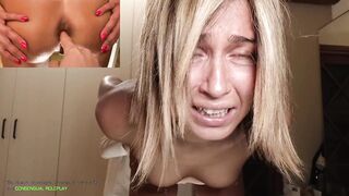 Very first crying anal defloration!The most painful ANAL CREAMPIE Ever! (HARD...