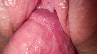 I fucked my teen stepsister, tight creamy pussy and close up cumshot