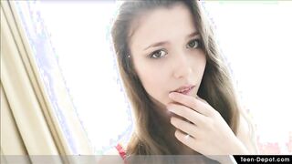 Pretty Teen Mila Azul Finger Pussy to Orgasm