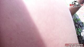 Public Flashing Sex with french amateur teen