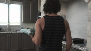 My stepbrother helps me stretch my ass for my first anal