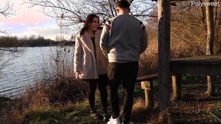 Ublic Blowjob and Pegging near the Lake