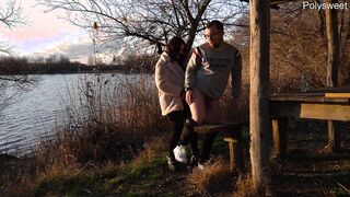 Ublic Blowjob and Pegging near the Lake