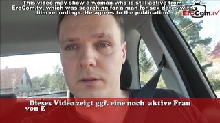 German Chubby Blonde Amateur Teen Make Sexdate in Car
