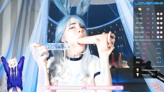 Showed Her Skill Slobbering Blowjob with Two Dicks ❤