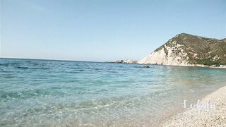 Sex on a Public Beach in Greece with Cum in Mouth! Amateur Couple