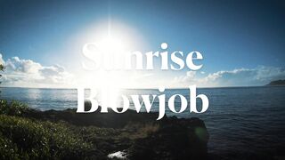 Sunrise Blowjob! Wake Up Facefuck and Cum in Mouth - Amateur