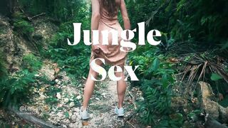Jungle Sex with 2 Cumshots! Amateur Couple