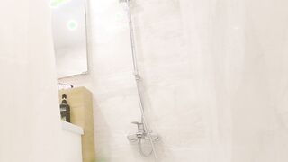 Camera in the Shower - Girl Double Cums