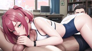 POV School Uniform Titfuck in Bedroom