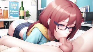 Anime Character in Explicit Convenience Store Scene
