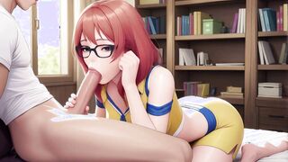 Sailor Uniform Deepthroat and Titfuck