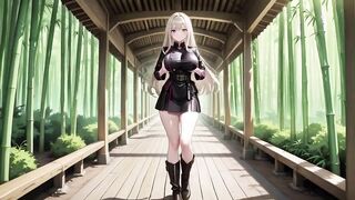 Blonde in Black Uniform Reveals All