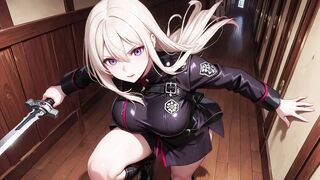 Blonde in Black Uniform Reveals All
