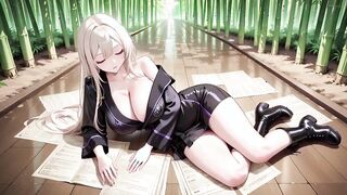 Blonde in Black Uniform Reveals All