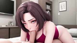 Anime Character in Bedroom Encounter